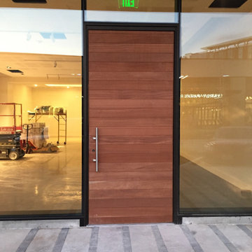 Mahogany Exterior Retail Door
