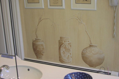 Inspiration for an eclectic bathroom remodel in New York