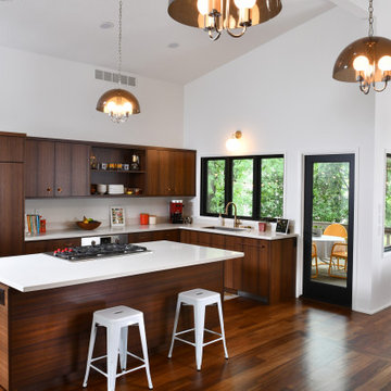 Relocating a Kitchen to Create Openness and Light