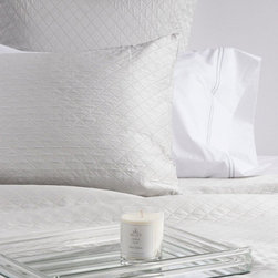 Diamante Quilt Silver - Bedding