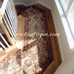 Pie Shaped Stairs - Carpet Tiles