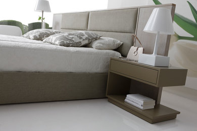 Inspiration for a contemporary bedroom remodel in Miami