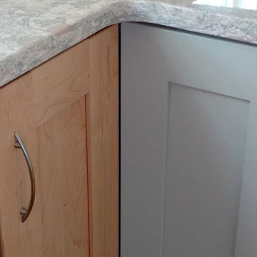 New Construction - Two-tone Custom Painted Kitchen Cabinets