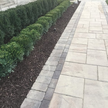 Macomb Township Grand Entrance with Landscape, Hardscape, and Lighting