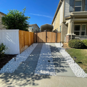 concrete driveway & walkway