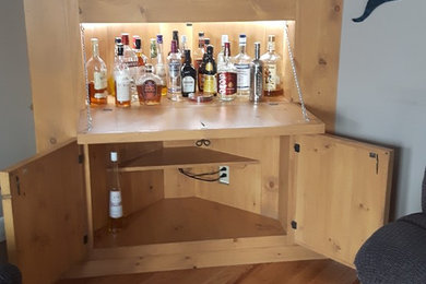 Custom Bar with Fireplace