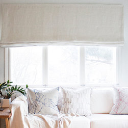 Linen Curtains and Blinds - Roman Shades