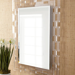 Lachlan Lucite-Frame Mirror - Wall Mirrors