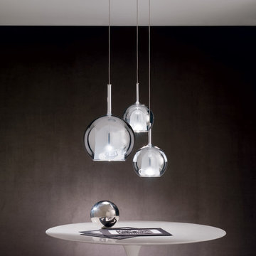 124-08 Glass Globe Pendants