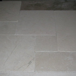 Elegant Bianco Tumbled Marble Pavers - Products
