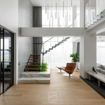 Penthouse interior design "CUBE-33"