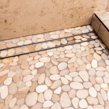 Modern Rustic Natural Elements Bathroom Remodel in Haslet TX