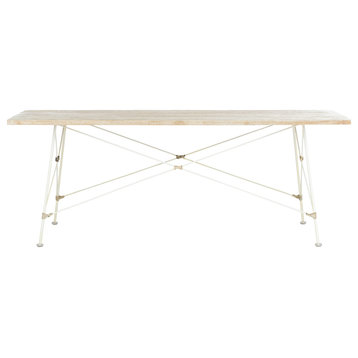 Safavieh Cyprus Rectangle Coffee Table, White Washed