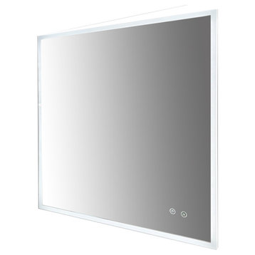 Lumini LED Bathroom Mirror Dimmable Lighted Defogger System Touch Switch, 36"
