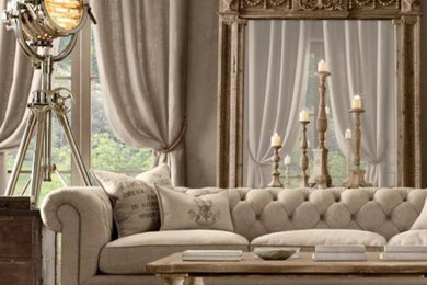 Living room - transitional living room idea in Other