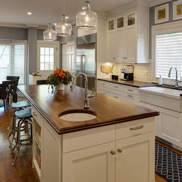 Glen Ellyn, IL - Traditional - Sapele Mahogany Wood Countertop