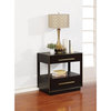 Pemberly Row 2-drawer Modern Wood Nightstand in Brown Finish