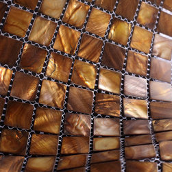 Caramel Mother of Pearl Mosaic Tiles - Home Accessories & Decor