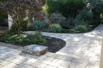 Example of a mid-sized classic backyard patio design in Toronto
