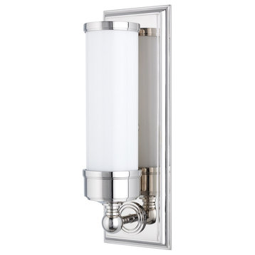 Everett 371-PN 1 Light Bath Bracket, Polished Nickel