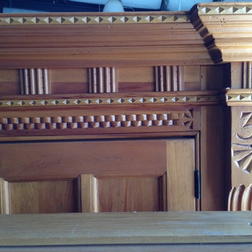 PINE ENTERTAINMENT CENTER-BEFORE