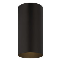 1-Light Antique Bronze Exterior Flush Mount