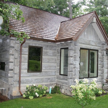 Toronto, Canada Concrete Log Cabin