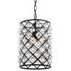 Gabrielle 10" Crystal/Metal LED Pendant, Oil Rubbed Bronze