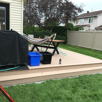 Azek deck and tuff Fence