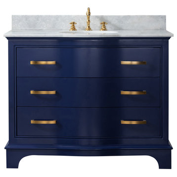 Monroe 42" Bathroom Vanity, Navy Blue