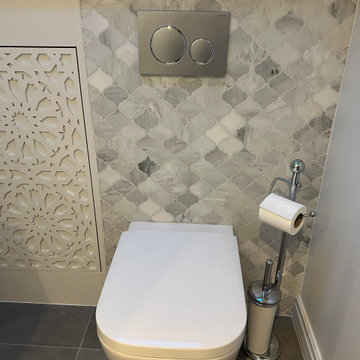 Luxurious marble loft shower room