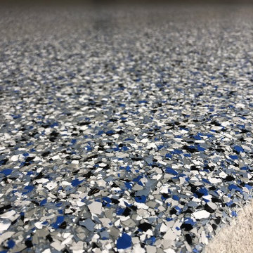 Flake garage floor