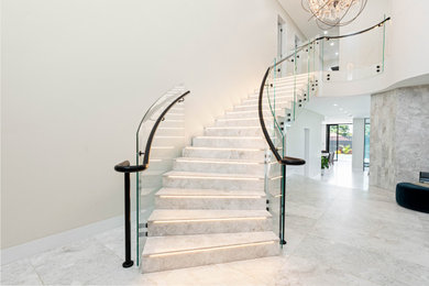 Example of a minimalist staircase design in Sydney