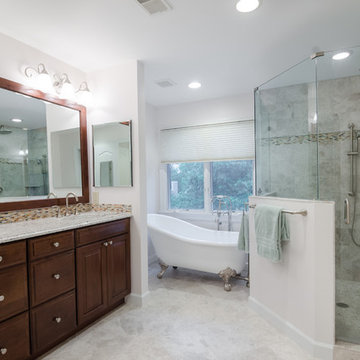 Platinum Finish on a Beautiful Bathroom Reno
