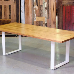 Form Custom Australian Made Recycled Messmate / Blackbutt Box End Legs Dining Ta - Dining Tables