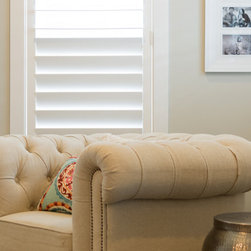 Plantation Shutters with Hidden Tilt - Interior Shutters