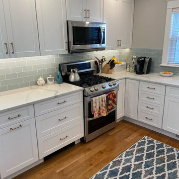 Fabuwood Galaxy Frost Kitchen Dining room combination