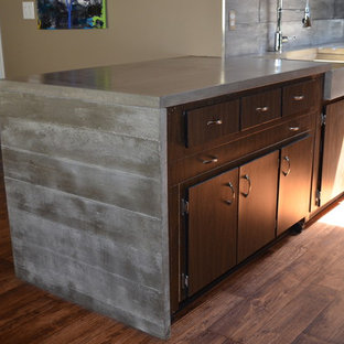 Waterfall Concrete Countertop Houzz