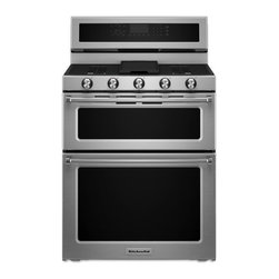 KitchenAid - KitchenAid 30" Dual Fuel Double Oven Range, Stainless Steel - Gas Ranges And Electric Ranges