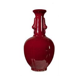 Dessau Home - Oxblood Porcelain Vase - Vases