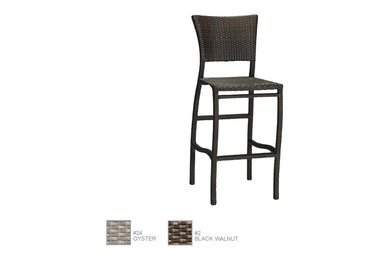 Skye Modern Woven Resin Wicker Bar Stool by Summer Classics