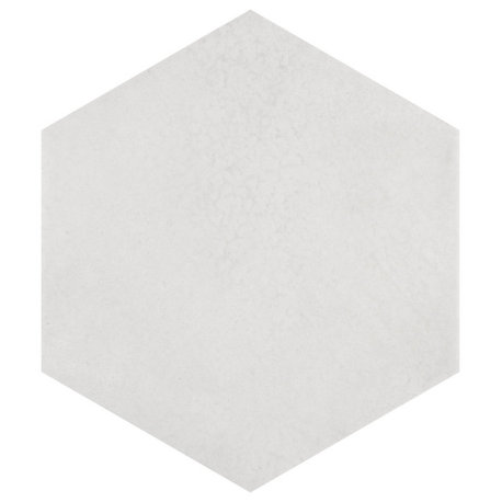 Heritage Hex Snow Porcelain Floor and Wall Tile