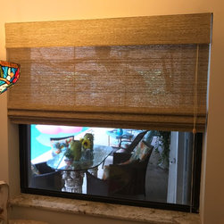 Natural Woven Wood Shade - Roman Shades