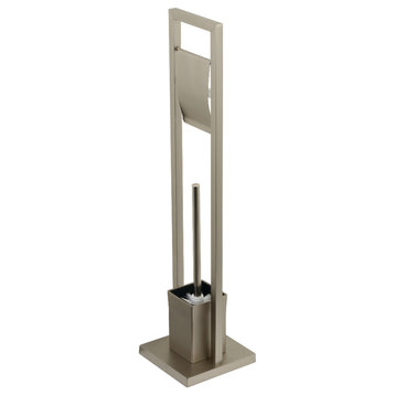 Kingston Brass Pedestal Toilet Paper Holder, Brushed Nickel