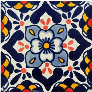 9 Ceramic Talavera Art Folk Handmade Mexican Tiles C116 