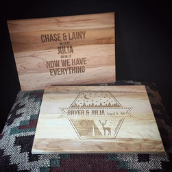 Buck and Doe Wedding Cutting Board - Cutting Boards