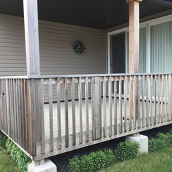 Wood to Stone Deck - Landscaping Stones And Pavers