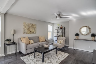 Inspiration for a modern living room remodel in Nashville