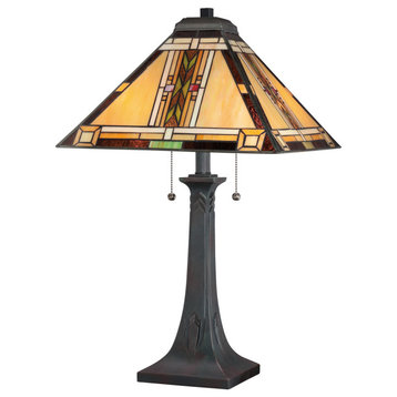 Navajo 2-Light Table Lamp, Valiant Bronze