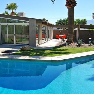 Palm Springs Mid-Century Modern Remodel Rear Elevation